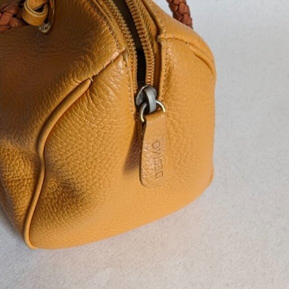 Orange Desmo Italian Leather Handbag - Picture 14 of 14